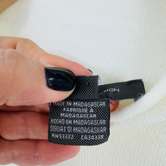 French Connection Babysoft Roll Neck Sweater White Long Sleeve Pullover Size M - Picture 5 of 7